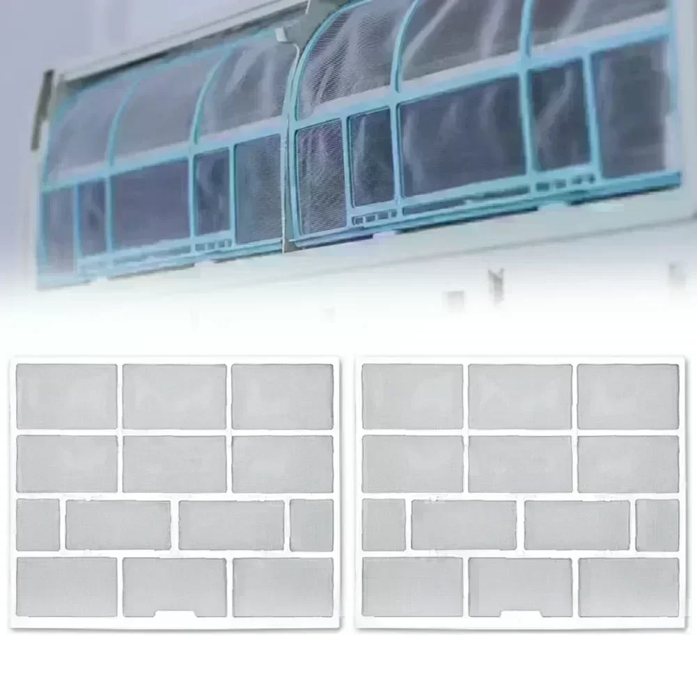 

2 шт., аксессуары для фильтров кондиционера, внутренний блок, подвесной пылезащитный экран, пылезащитные сетчатые фильтры для кондиционера, аксессуары