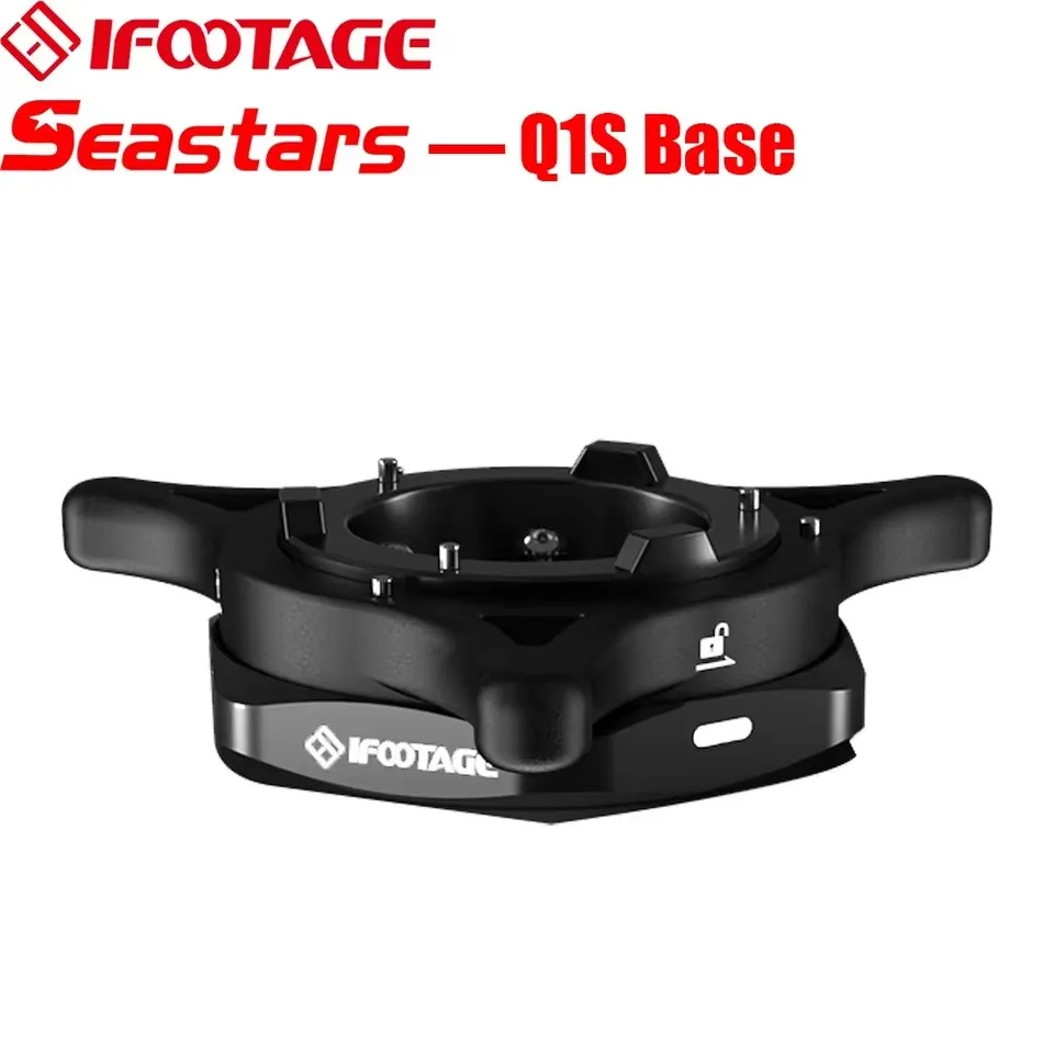 IFOOTAGE Seastar Q1S, Quick Release Plate, Quick Setup Kit met 1/4" 3/8" schroef, compatibel met SLR, videocamera, kogelkop