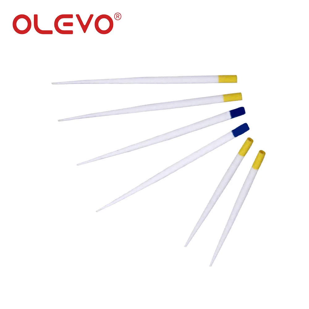 OLEVO Dental Absorbent Paper Points Endodontic Cotton Fiber Tips Root Canal Teeth Cleaning Tip 02 04 06 Taper Dentist Materials