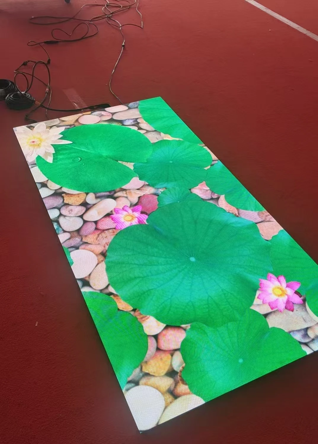 Ultra Thin Flexible Rolling up Led Display Screen GOB Interactive Led Dance Floor Panel Led Interactive Display