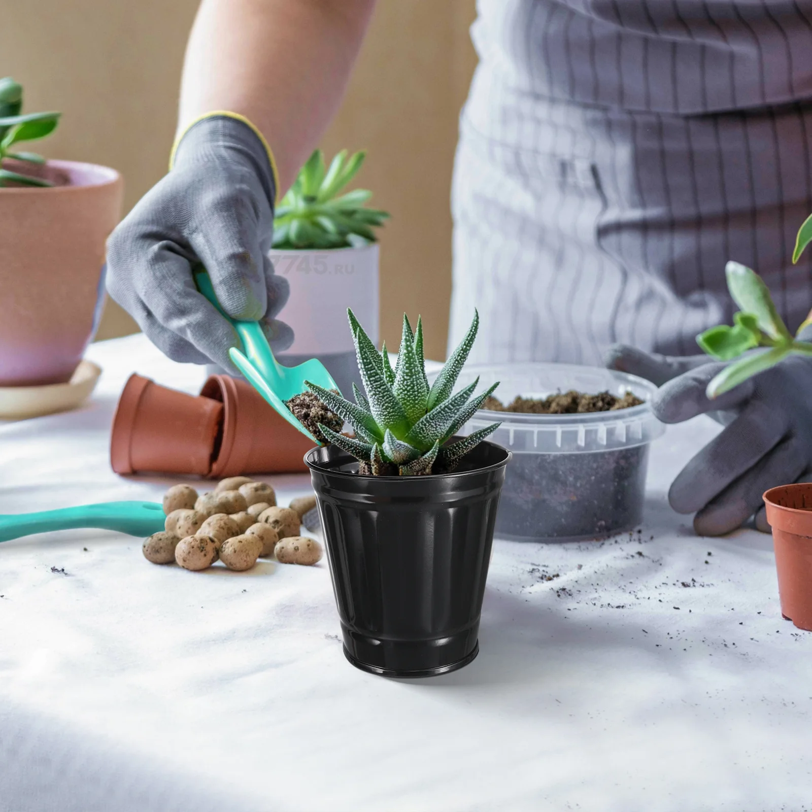 

Small Desktop Garbage Bin With Lid Creative Trash Can For Bedroom Living Room Tabletop Waste Container Iron Dustbin Decorative