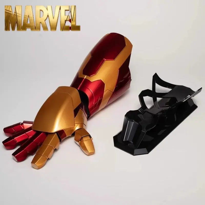 Luva Transformadora Controlada por Voz do Homem de Ferro Mark 42 com Efeitos de Luz e Som, Escala 1:1, Colecionável e Usável, Presente
