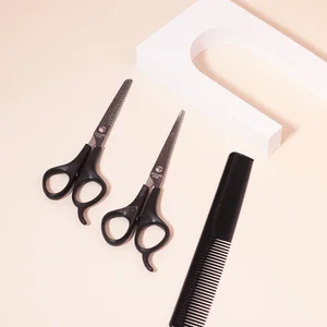 Bir çift makas, profesyonel saç ve tarak, saç stillerini kesmek için bir çift makas, inceltme saçlarını kesmek ve bir tarak-çift taraflı 8 en çok satılan, makas-çift-no. 6
