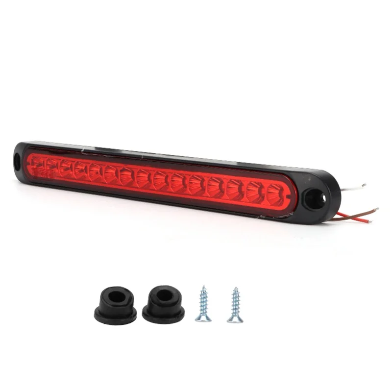 10V-30V 15LED Brake Turn Rear Light IP67 Waterproof For Trucks Semi Cargo Boat TrailersRed