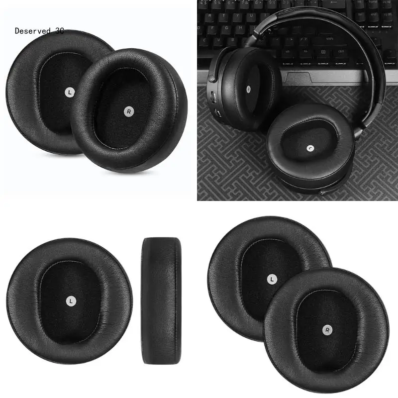 Easy to Replace Sponges Ear Pad for Audeze Headsets Ear Cushions Long Wearing Earpads Comfort Sponges Earpad