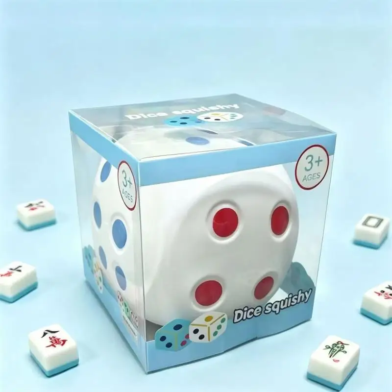 Big Dice Squishy Slow Rising Jumbo Square Cube Fidget Stress Relief Squeeze Desk Decompression Sensory Ornament Adults Gift