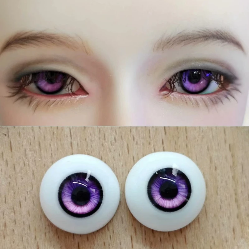 Doll's Eyes for 1/3 1/4 1/6 1/8 Bjd Doll 8/10/12/14/16/18mm Plaster Eyeball Dress Up Toys Play House Handmade Doll Accessories