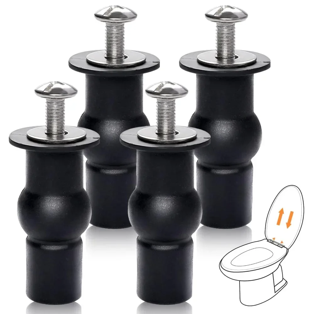 2/4/8 Pack Toilet Seat Screws Hinges Expanding Rubber Top Nuts Fixings WC Blind Hole For Broken Old Toilet Seat Hinges Tools