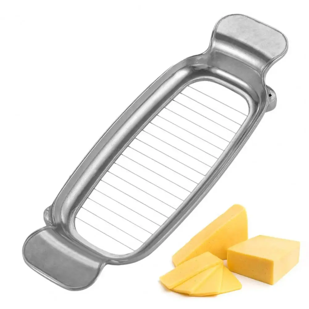 Butter Cutter Cheese Slicer Stainless Steel Easy Cutting Cheese Slicers for Portion Control Eggs Fruit Slicer Kitchen Tool