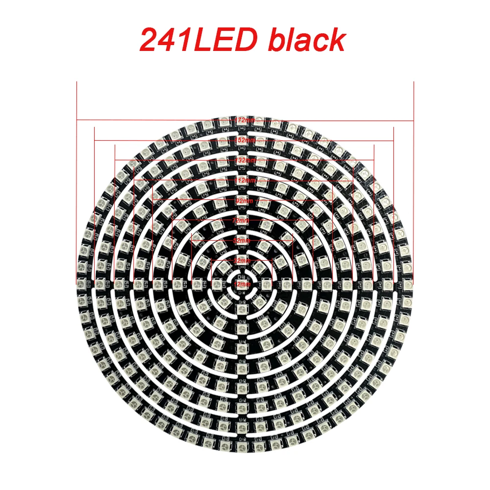 WS2812B Adressierbarer LED-Pixelring 8 bis 241 LEDs WS2812 5050 RGB-LED-Diodenring Farb-IC Integrierte LED – Detail 23