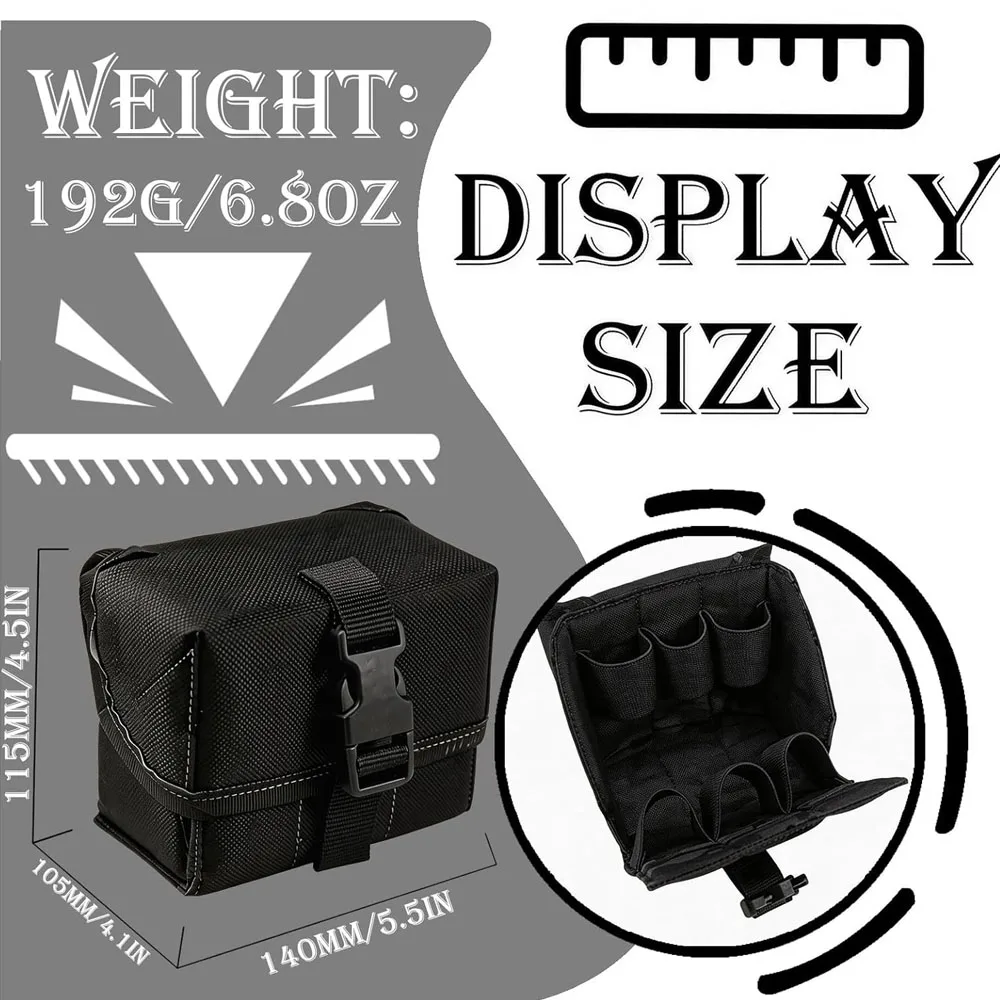 6-Cell 40mm Grenade Utility Pouch, Tactical MOLLE Compartment Ammo Bag for Smoke Flash Stingball Rounds Gear Accessories
