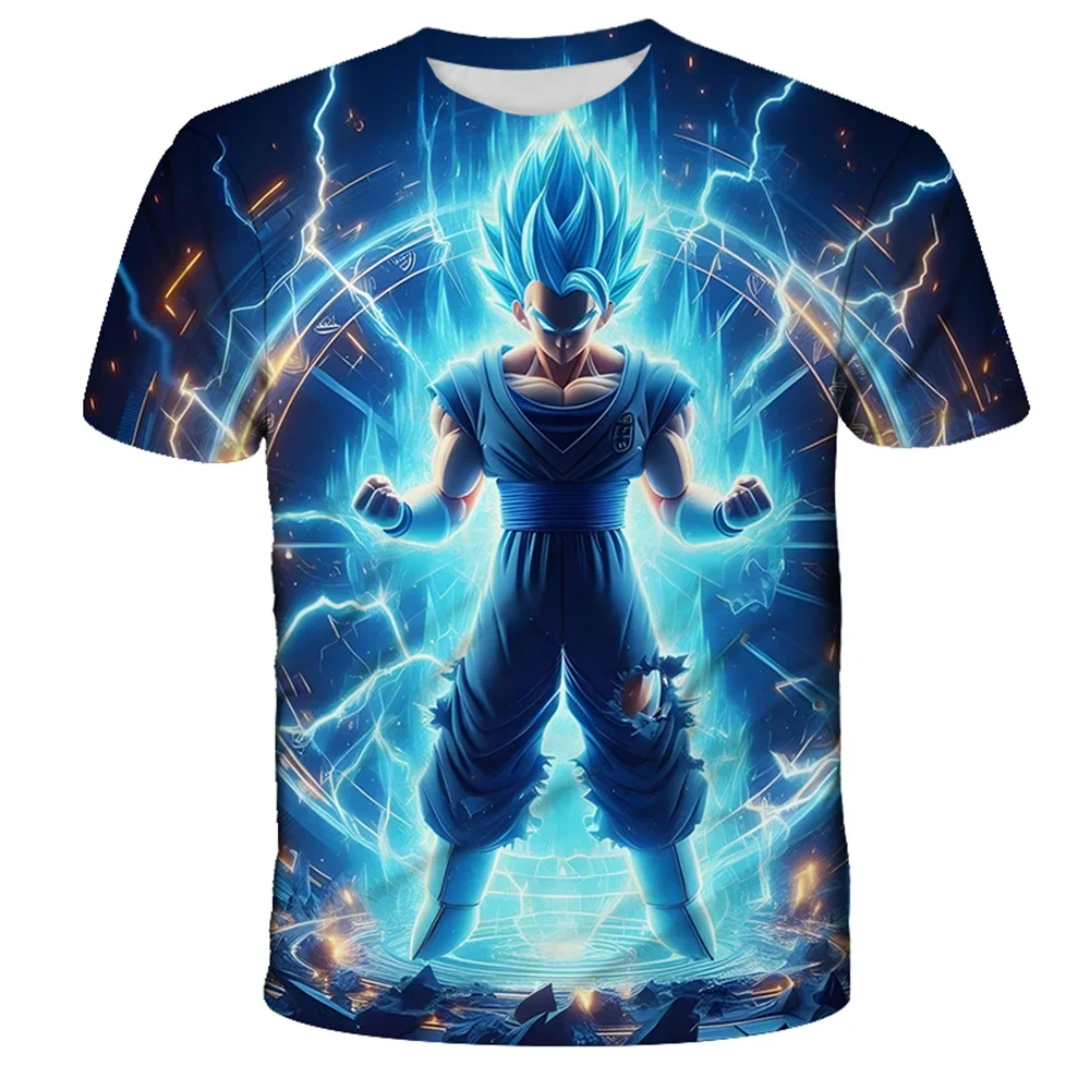 Anime Dragon Ball Son Goku 3D-Druck Kinder T-Shirt Sommer Mode Casual T-Shirt Junge Mädchen Unisex Kinderbekleidung T-Shirt Oberteil – Detail 8