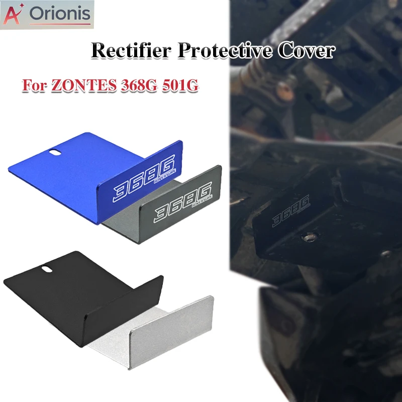 For ZONTES 368G 400G 501G 2024 2025 Motorcycle Voltage Regulator Mud Guard Rectifier Decorative Cover