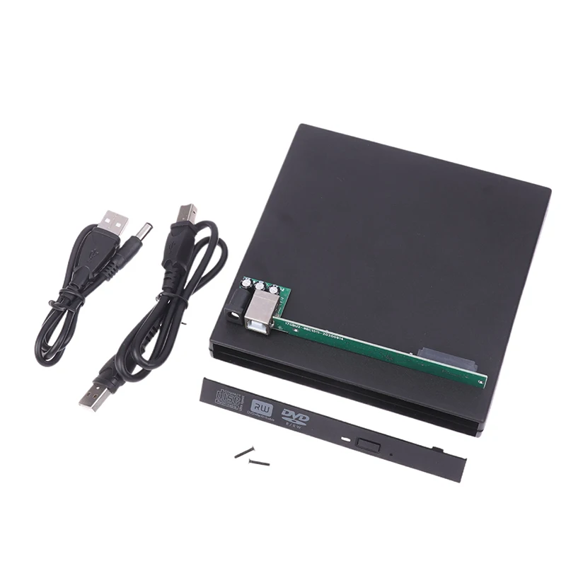 Slim USB 2.0 12.7mm IDE To External CD DVD Optical Drive Enclosure Case Laptop Laptop Optical Drive External Box