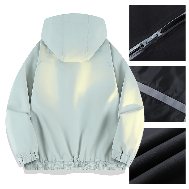 New Spring Autumn Windbreaker Jacket, Couples Matching Outdoor Windproof Sports Outerwear, Unisex Versatile Casual Shell Jacket
