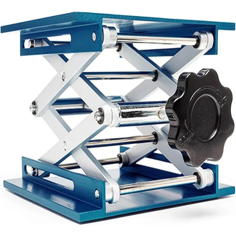 Lift Table Lab Stand Lifter Scientific Scissor Lifting Jack Platform 8 Inch x 8 Inch Aluminium Oxide