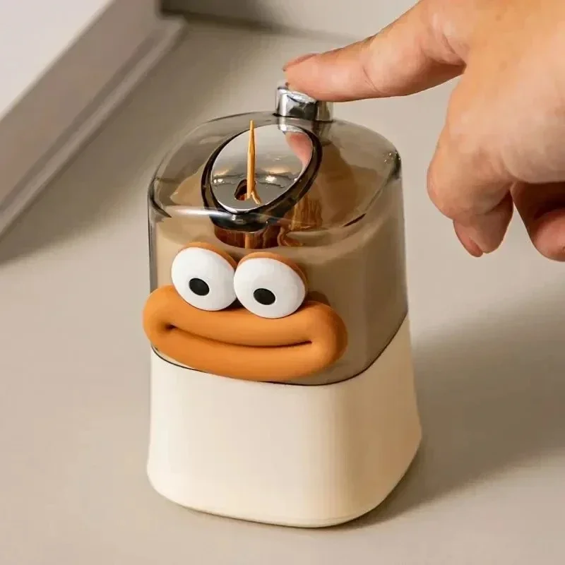Wholesale Creative Automatic Toothpick Storage Box for Home Living Room Dining Room Push-type Toothpick Holder