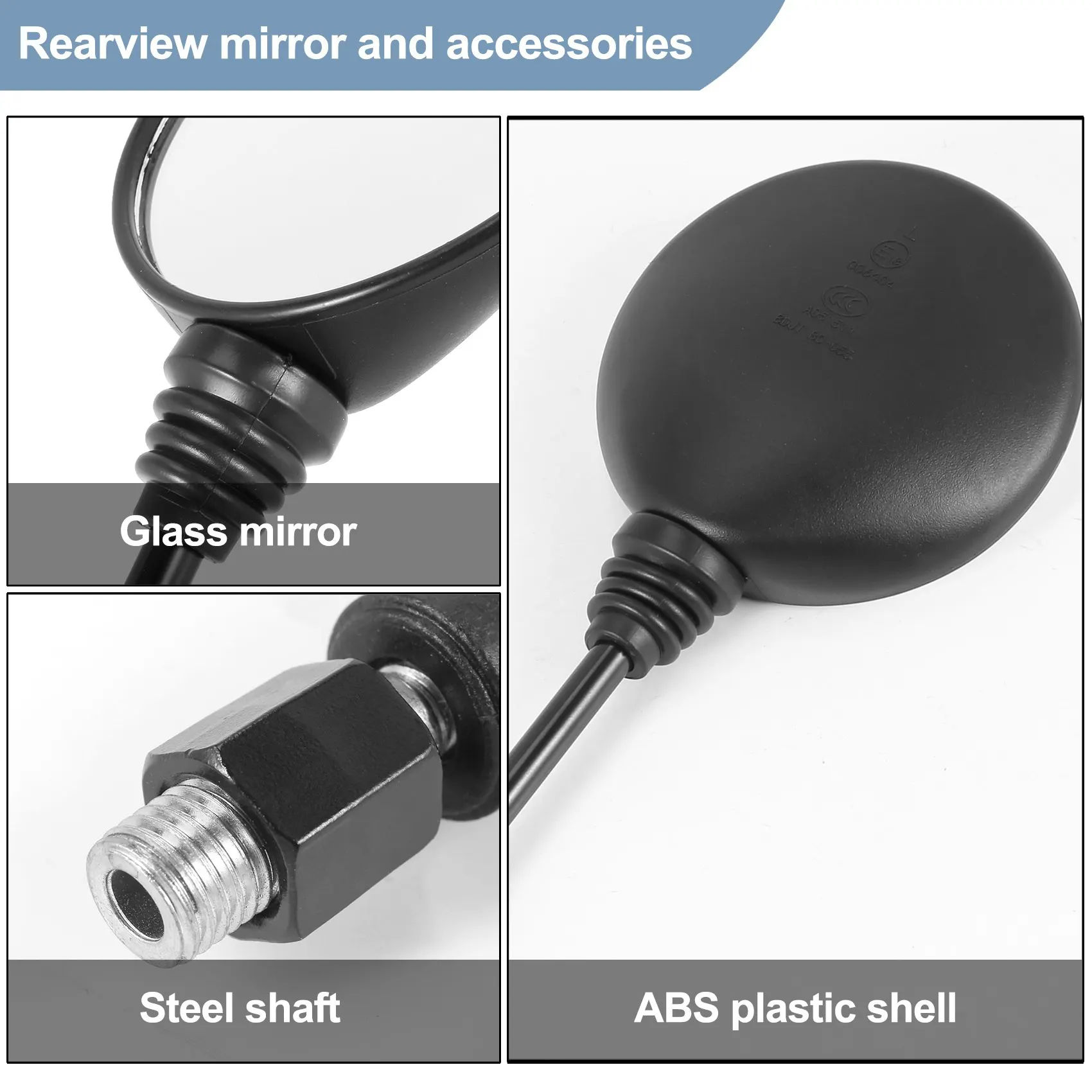 

Уникальное универсальное складное зеркало для мотоцикла, уличное велосипедное боковое зеркало заднего вида, зеркало для скутера 8/10 мм для Honda Suzuki Ka