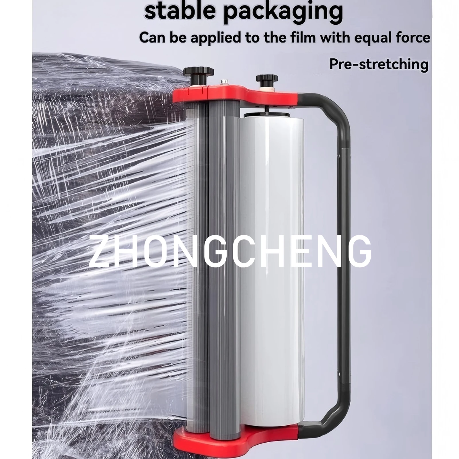 

Manual Winding Bracket Cling Film New Wrapping Film Baler Wrapping Film Puller Packaging Artifact Elastic Adjustable