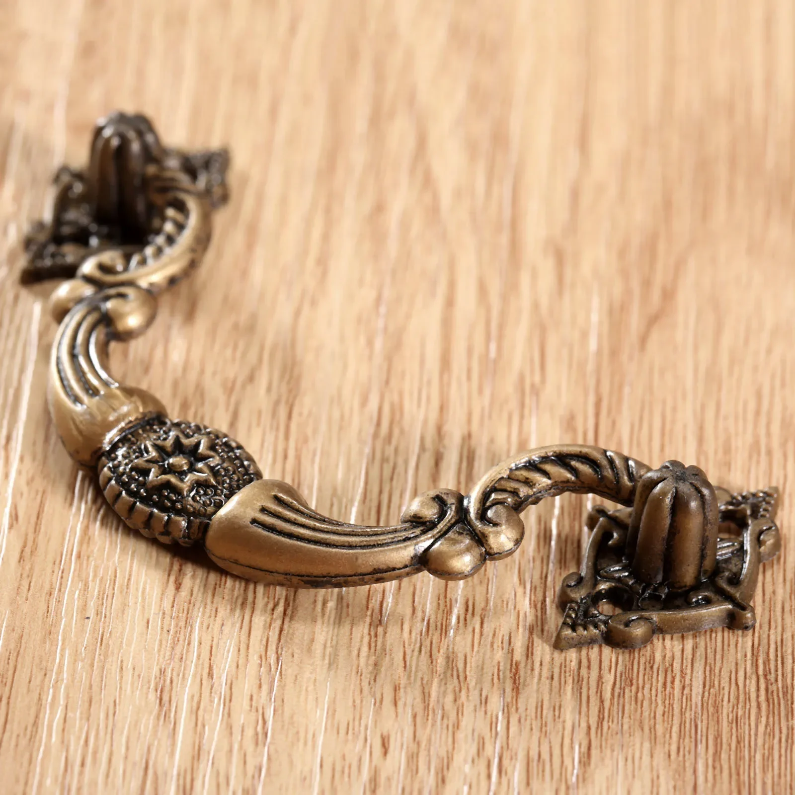 2Pcs Plastic Antique Cabinet Knobs and Handles Retro Furniture Knobs Kitchen Drawer Cupboard Pull Handles Furniture Fitting