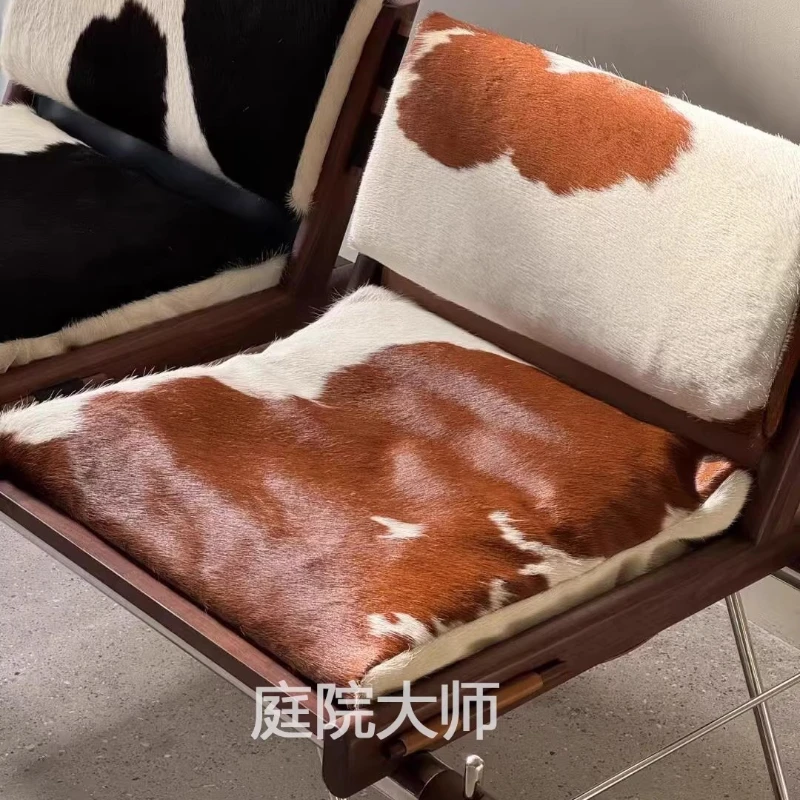 Italian-style Living Dining Stools Fantasy Newspaper Balcony Single Dining Stools Relaxation Leather Home Furniture Banken ZYCD