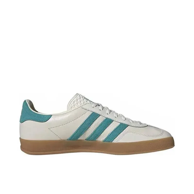 

Adidas GAZELLE Мужские и женские нескользящие износостойкие удобные простые низкие туфли на шнуровке синего и зеленого цвета