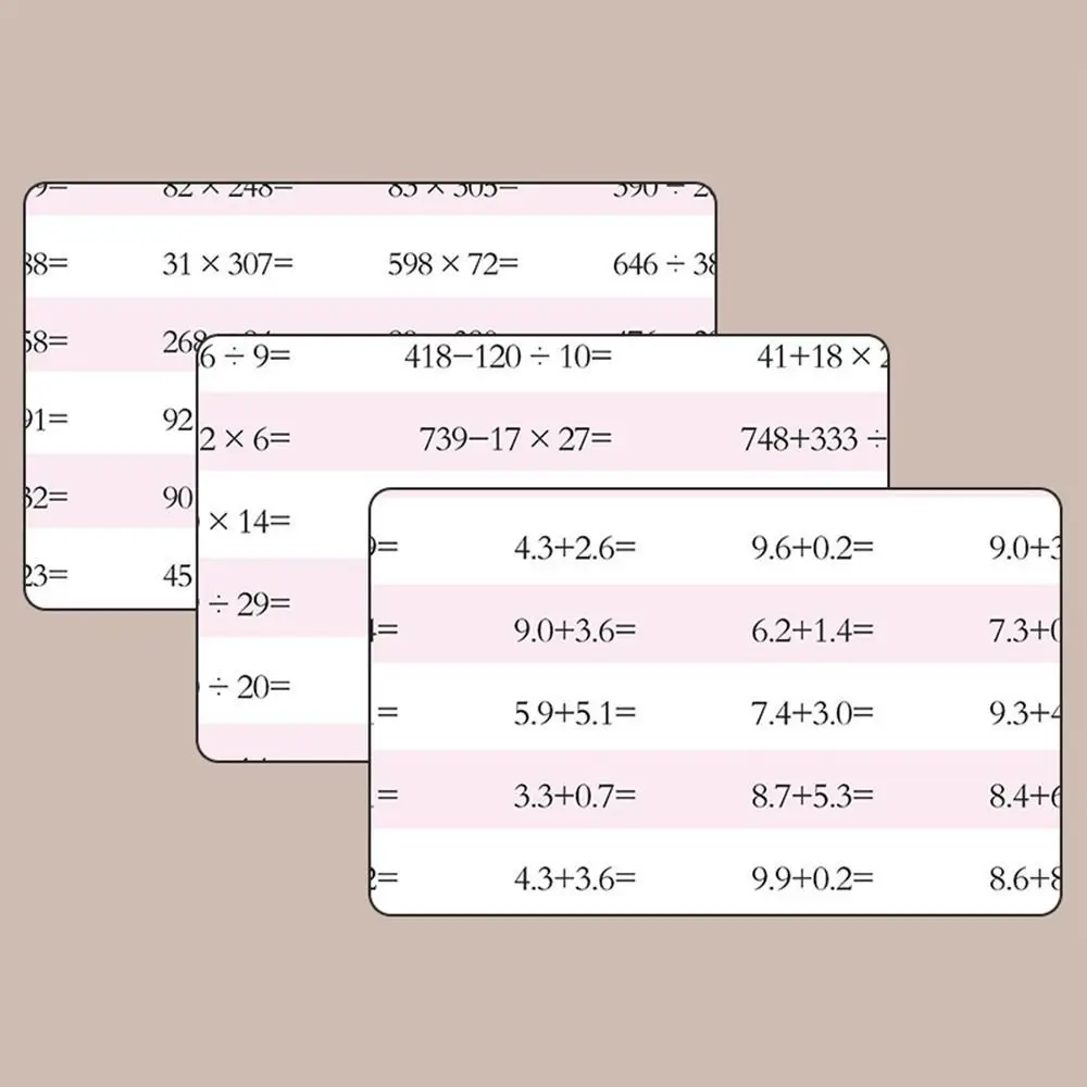 Addition and Subtraction Arithmetic Exercise Book 10-100 Quick Calculation Math Arithmetic Books Math Training