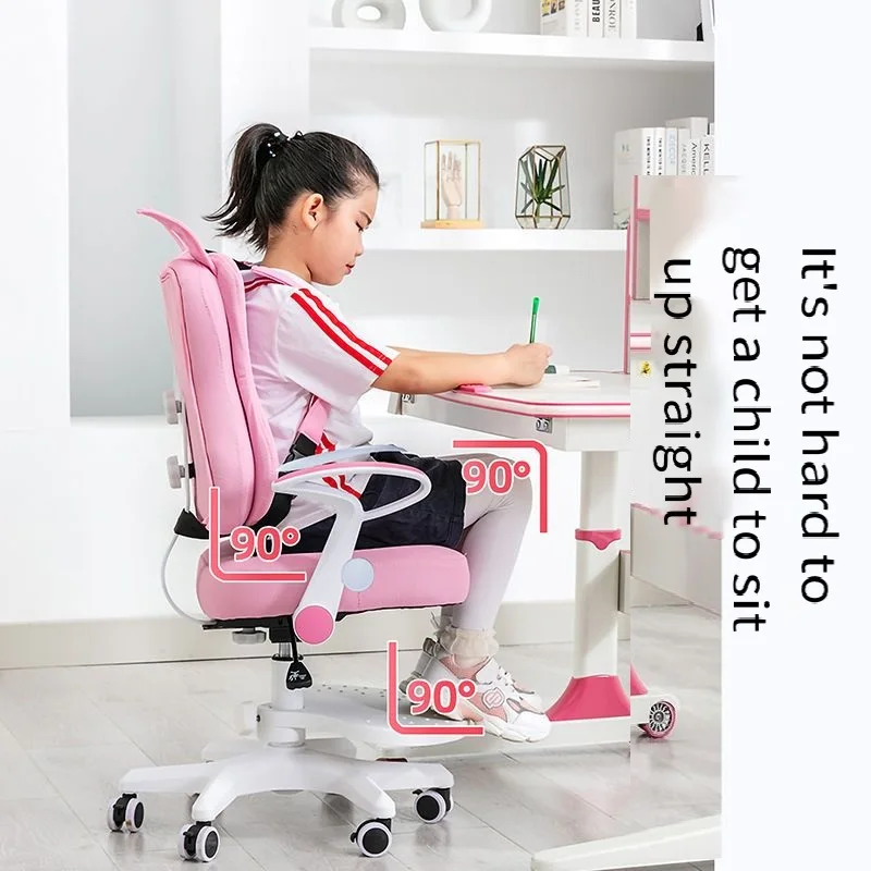 Sanrio Hello Kitty Study Chair Roller Skating Chair Girl Child Student Kawaii Cartoon Gift Birthday Christmas Kids Gifts Prize