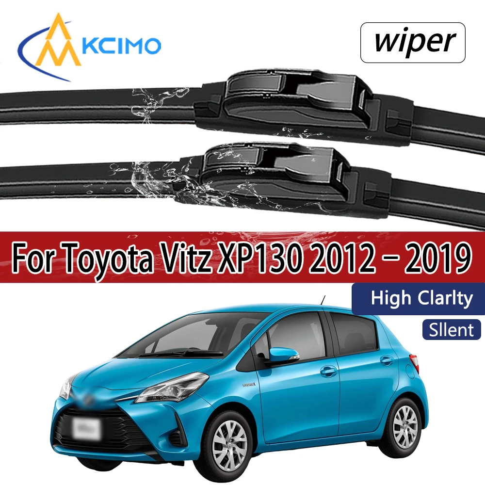 For Toyota Vitz XP130 2012–2019 Front Windshield Wiper Blades 2pcs Windscreen Window Accessories