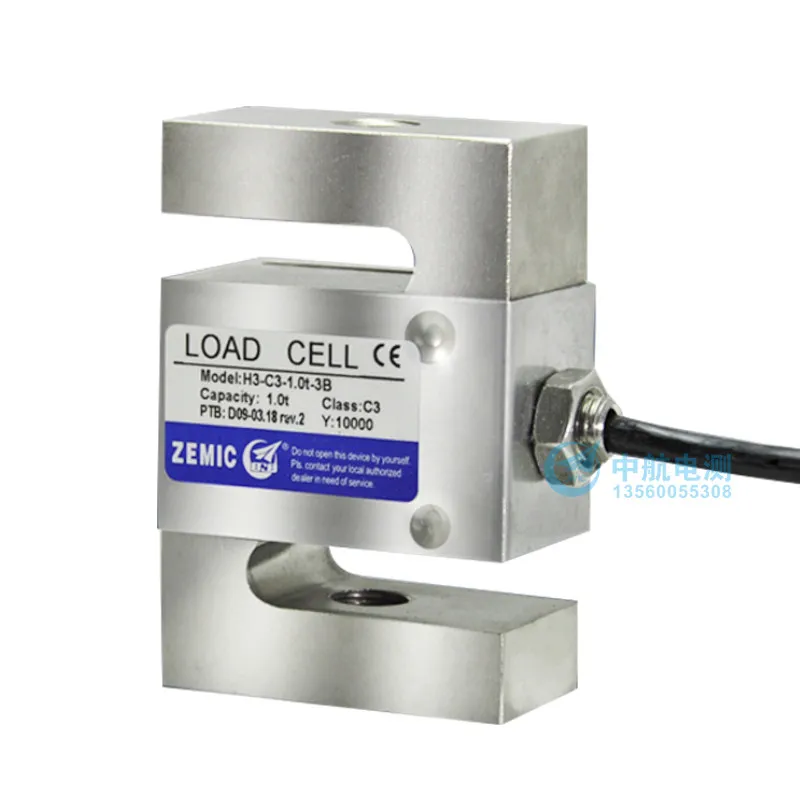 ZEMIC H3 Hook Scale, Hopper Scale Load Sensor S-type Sensor, Tension Sensor