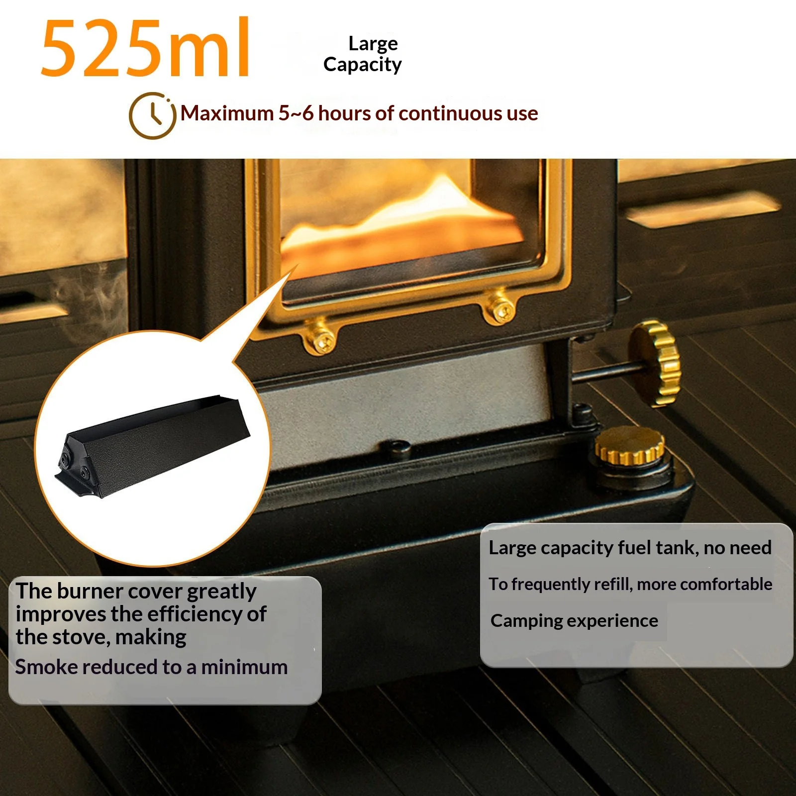 ヴィンテージポータブル525mlオイルタンクストーブミニガラ - Camping Cooking Oil のレビューと価格