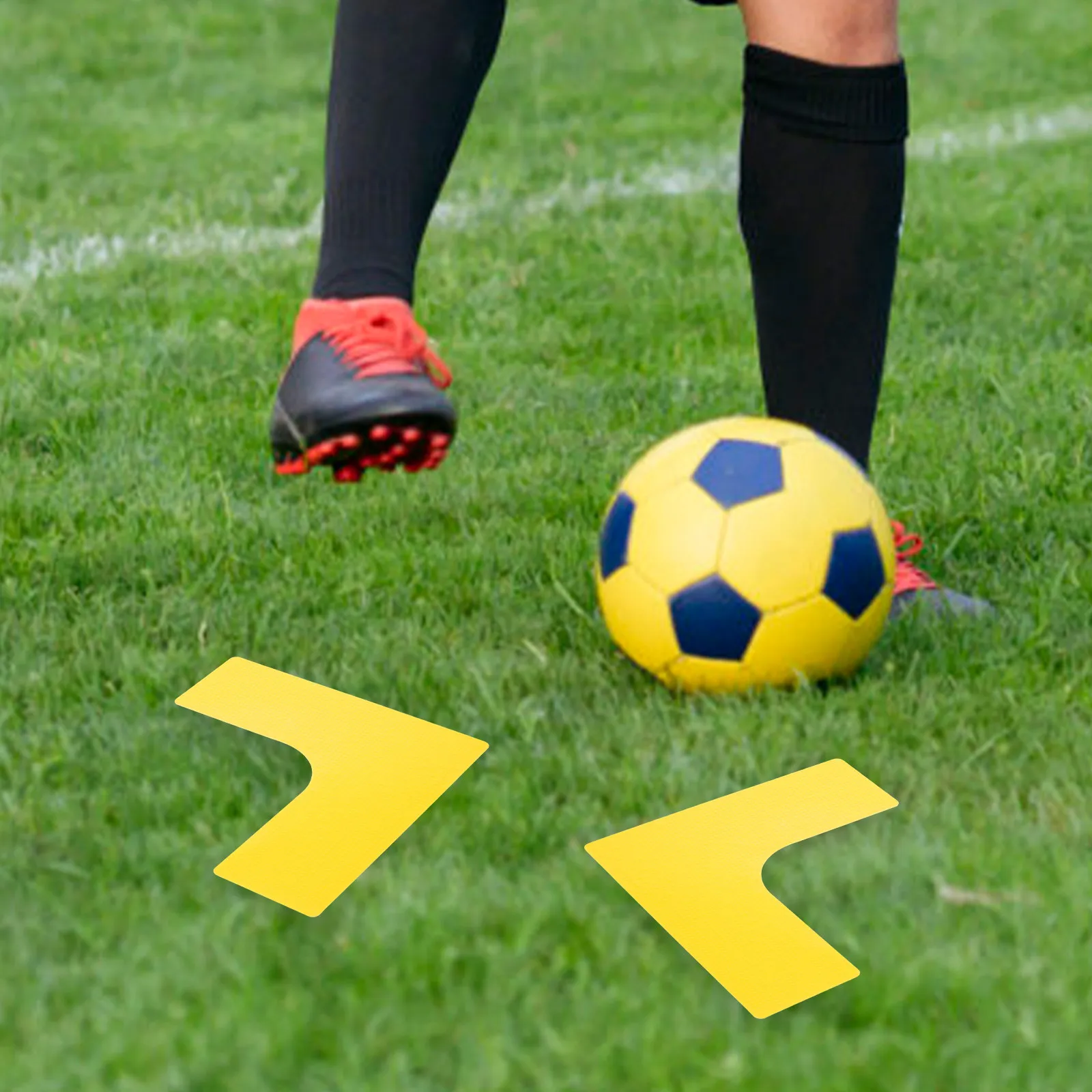 4Pcs Sports Court Carpet Markers Basketball Tennis Court Right Angle Corner Marker Pads Clear Visible Spot Marks Training