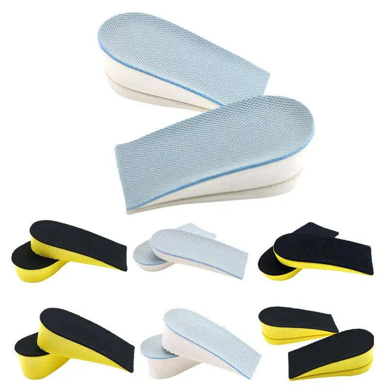 Height Increase Insoles Sponge Shock Absorption Heel Cushion Pads Invisible Heel Raise Cushion Heel Lift Shoe Pad For Men Women