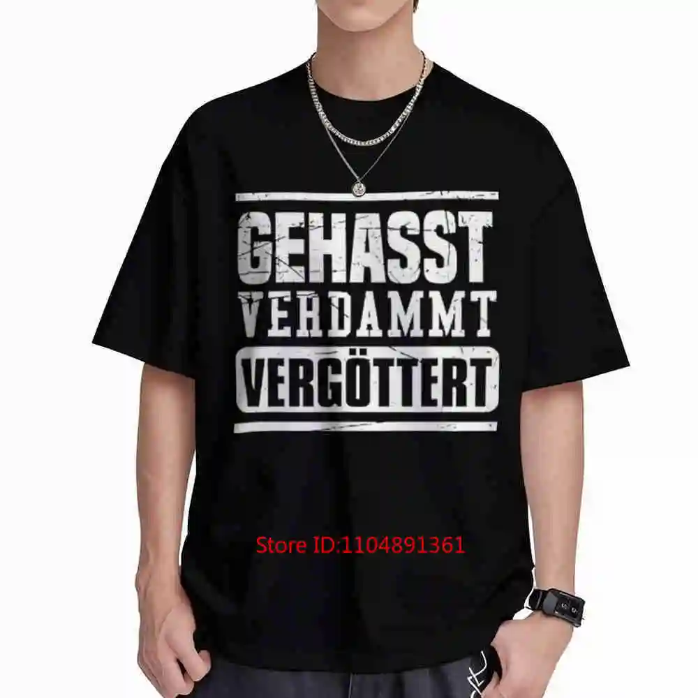 Hated Damned Idolized Short Sleeve Tee 100% Cotton T-Shirt