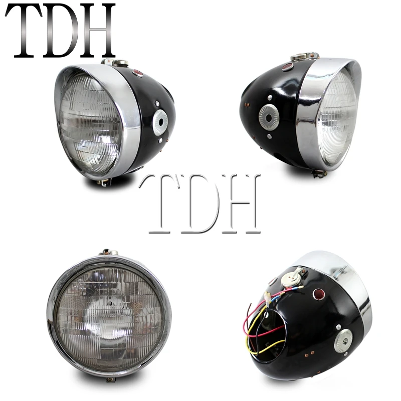 For Zundapp DB DS DBK KS KS750 BMW M1 M72 R12 R75 R51 R61 R66 R7 R75 Replika Dnepr Ural Sidecar Retro 7 Headlight Headlamp Light