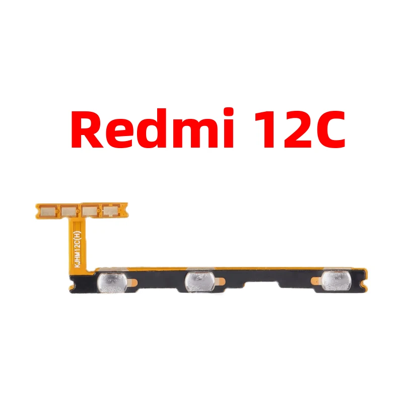 Remplacement du câble flexible pour Xiaomi Redmi 12C, bouton de volume de l'appareil photo, interrupteur marche/arrêt