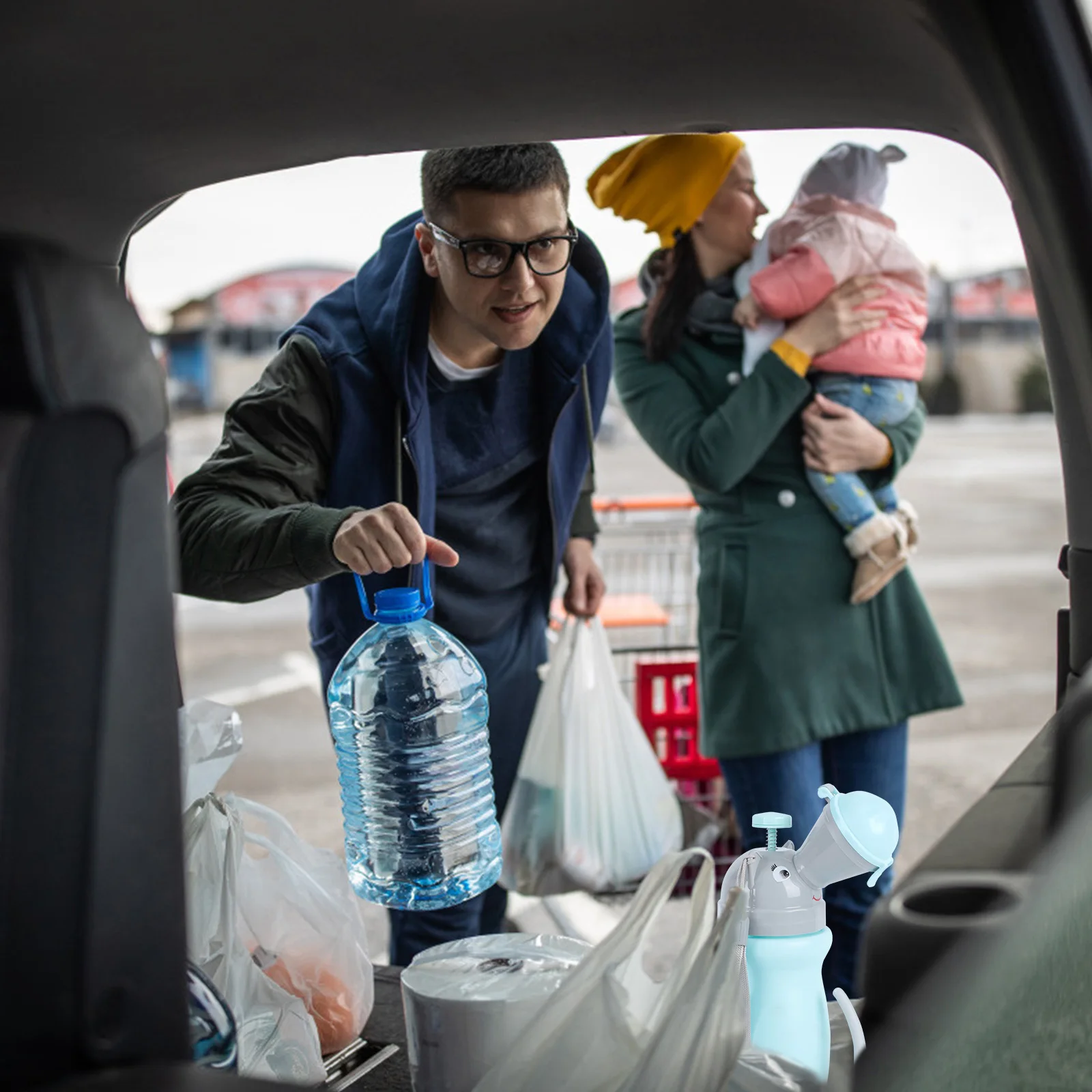 

1Pcs Lovely Urinal Bottle for Kids Portable Emergency Toilet Car Potty Reusable Urinal for Travel Camping Long Distance Driving