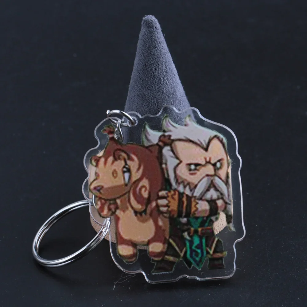 Double-Sided Acrylic Dota2 Hero Keychain Backpack Pendant Anime Game Accessories New Model Jewelry Fashion from Mainland China