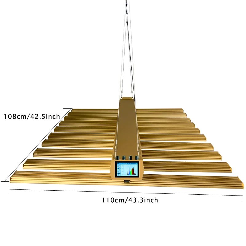 Popular Horticulture Hydroponics VEG Bloom Dimmable Full Spectrum Lm301h Evo 720W 900W 1200W Grow Light Bar With Spectrum Screen