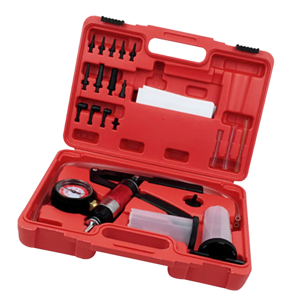 

Hand Vacuum Manual Brake Bleeder Kit Handheld Tools Fluid Reservoir Adaptor Vehicle Maintenance Systems Testing