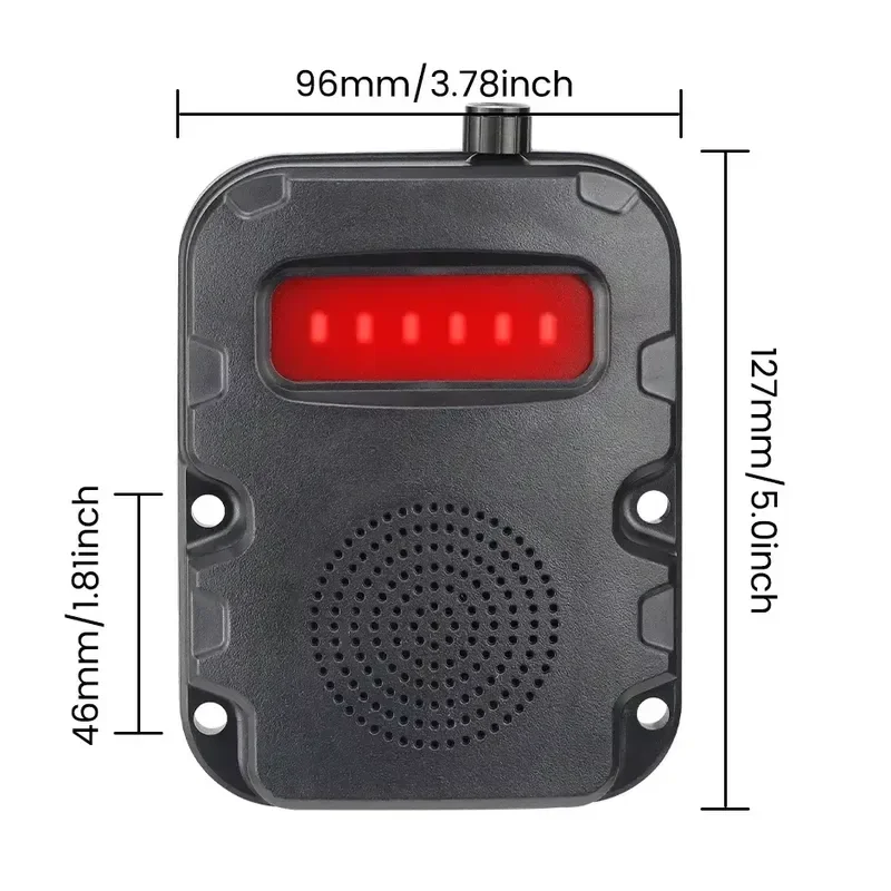 Wireless Easy Installation Anti-Shock Truck Blind Warning Light Safety Guard Electric Horn with Light Alarm Multi-functional
