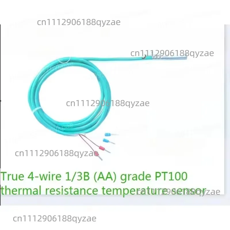 Thermal Resistance PT100 Temperature Sensor Probe 1/3B Class AA Class Four Wire System High Precision