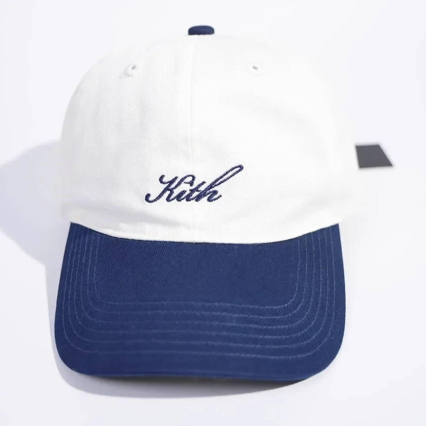 Summer Letter Embroidery Blue White Curved Brim Baseball Cap For Men Women Soft Top Hat Adjustable Sunshade Accessories