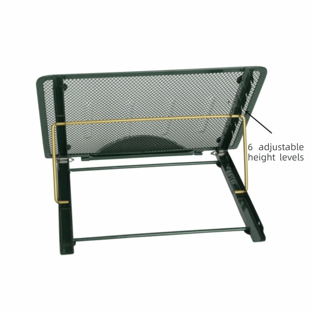 6 Adjustable Height Metal Laptop Stand Portable Breathable Tablet Holder Sturdy High Quality Foldable Portable Stand Office Desk