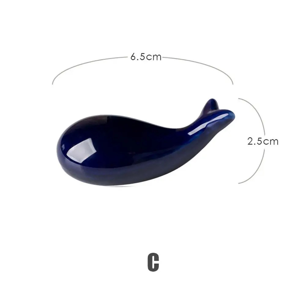 

Creative Cartoon Kitchen Ceramic Whale Shape Home Decoration Chopsticks Holder Tableware Spoon Rack Chopsticks Stand