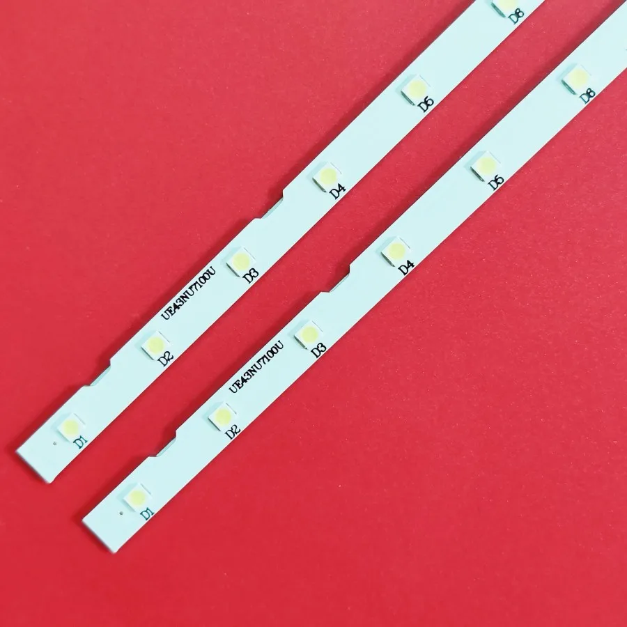 10pcs LED backlight strip for Samsung 43NU7100 UN43NU7100G UN43NU7100 UE43NU7100 UE43NU7120 UE43NU7170 UN43RU7400 UN43RU7400G