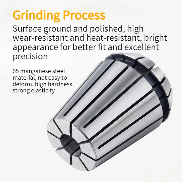 ER11 ER16 ER20 1/4MM 6.35MM 1/8MM 3.175MM 0.008 Spring Collet High Precision Collet For CNC Engraving Machine Lathe Tool