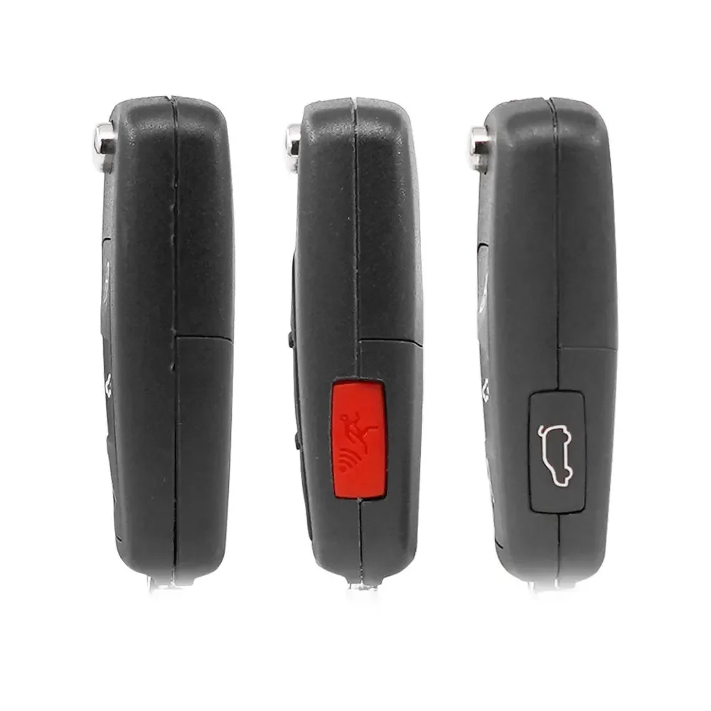 XNRKEY 2/3/4/5 Button Flip Remote Car Key Shell Fob for VW Volkswagen Tiguan Golf Sagitar Polo MK6 Touareg Seat Key Case Cover