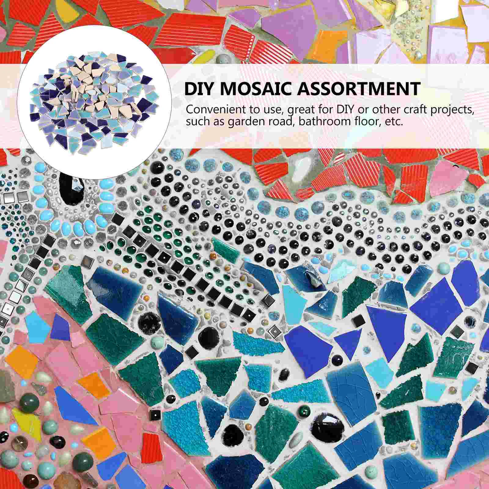 Ceramics Mosaic Irregular Stone Tiles Irregular Broken Porcelain Tiles Tiny Mosaic Irregular Stone Tile Crystal Glass Mosaic