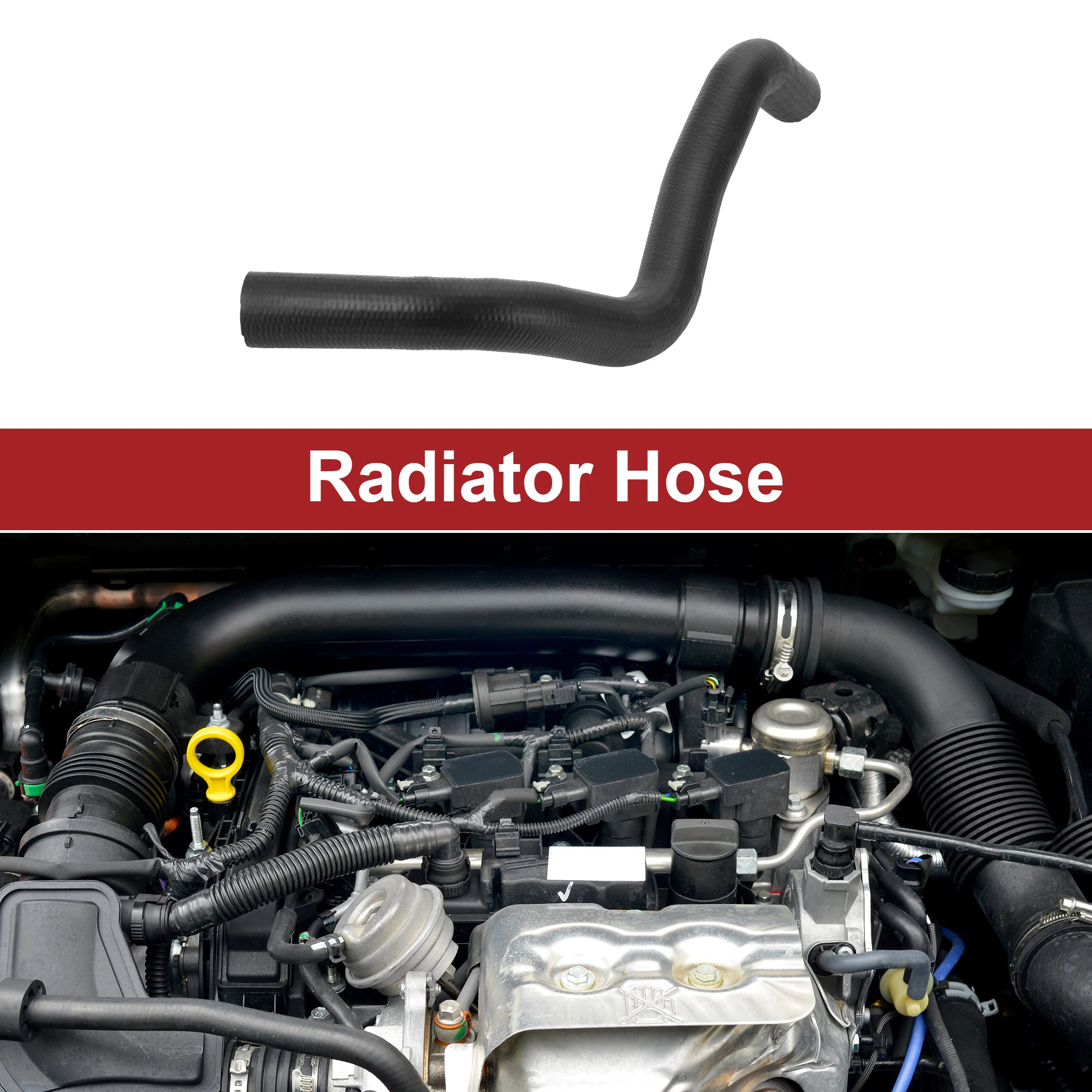 

Шланг радиатора UXCELL для Toyota Tacoma 2.7L 2005-2015 No 1657275241 Резина Черный 1 шт.